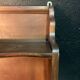 Double wooden wall shelf