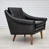 1960s, Danish armchair by Aage Christensen, furniture leather.