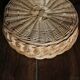 Panier Corbeille ronde osier tressage vintage