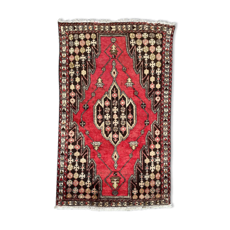 Nice vintage Persian mazlaghan handmade carpet 120x196 cm