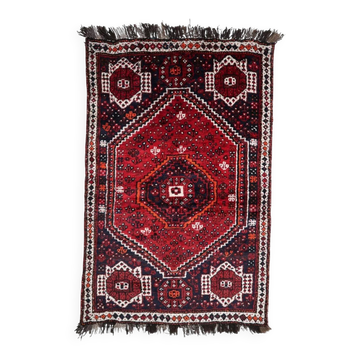 Antique Persian Shiraz handmade rug 132cm x 198cm 1920s - 1C1221