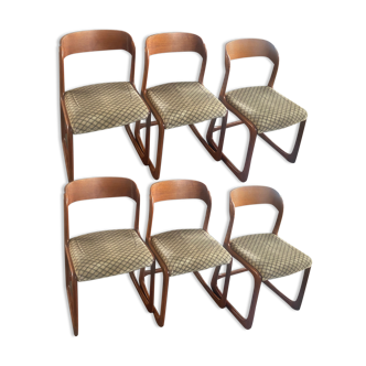 Lot chaises Baumann traîneau