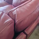 Canapé d'angle modulable Socrates en cuir bordeaux par Poltrona Frau, 1970