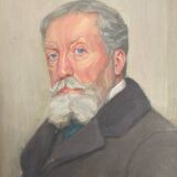 Old portrait of a man signed Almagia