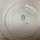Five old flat earthenware plates from the 1930s, water lilies model