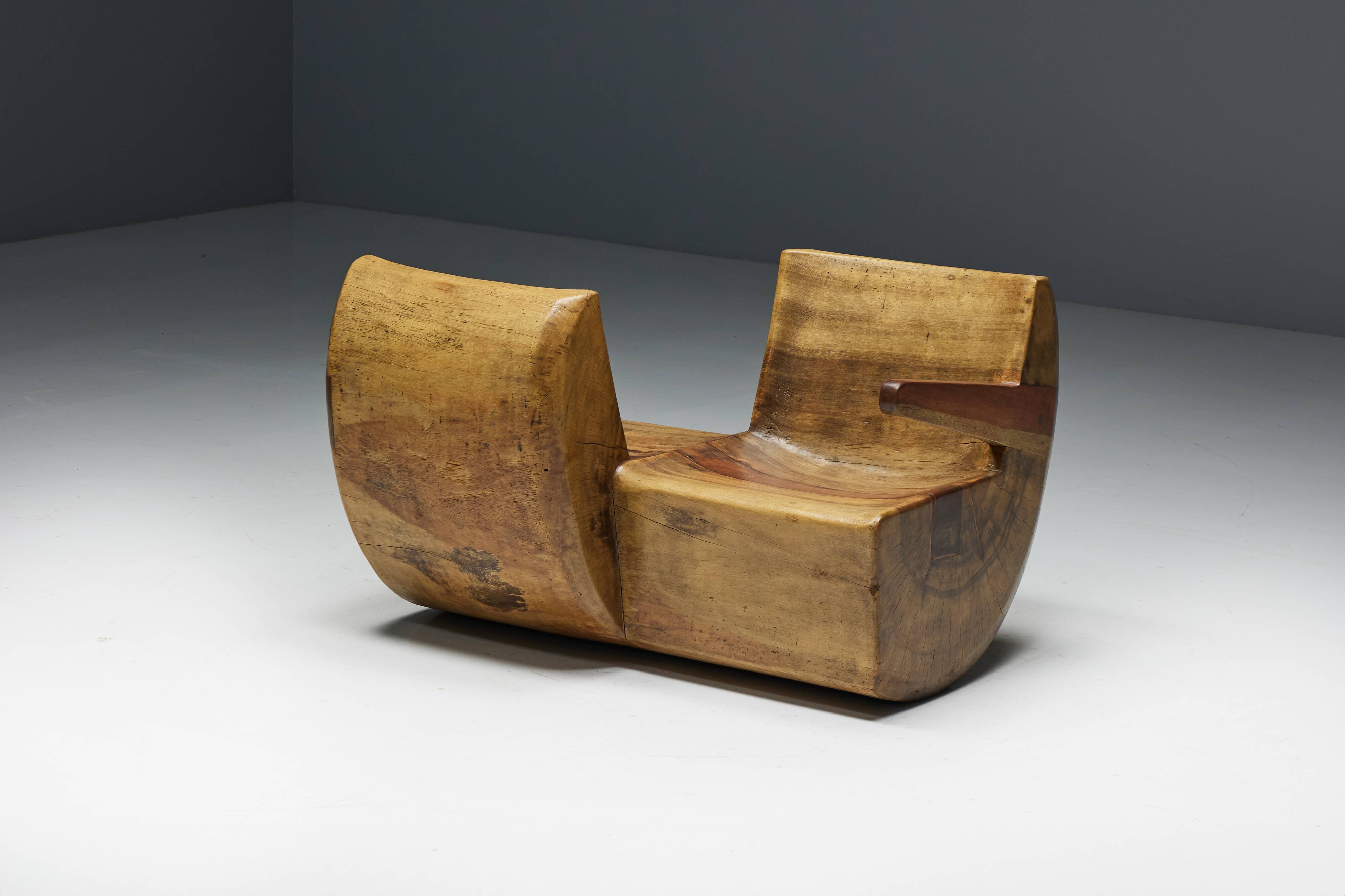 Two-Seater "Namoradeira" by Zanine Caldas, Brazil, 1975