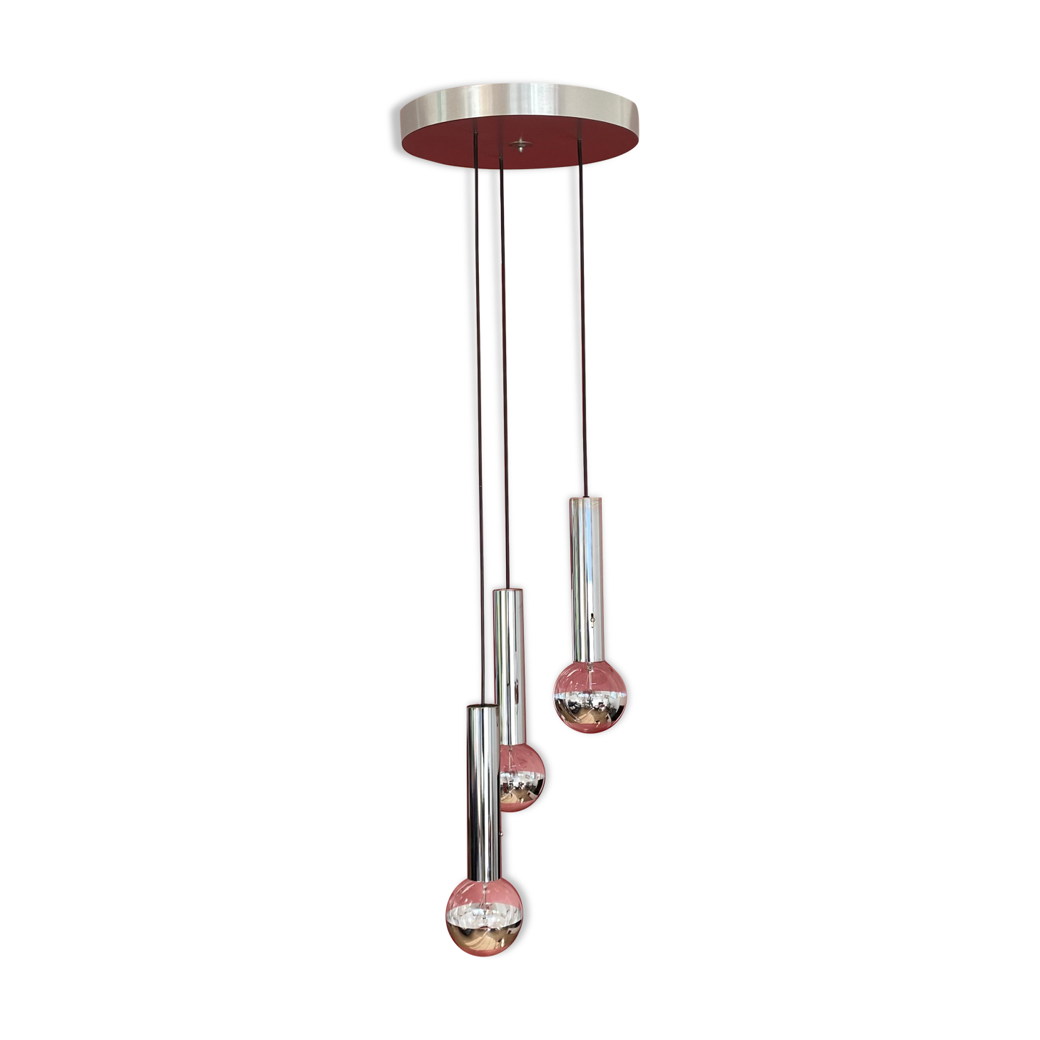 Suspension cascade 3 lights of Raak. Holland 1960