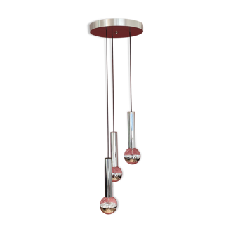 Suspension cascade 3 lights of Raak. Holland 1960
