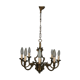 Lustre en bronze 8 branches