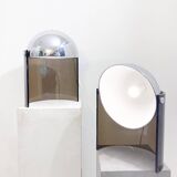 Mid-Century Modern Pair of Chrome and Plexiglass, 1970s