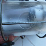 Wall lamp porthole lamp bakelite and glass with grid