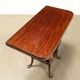 Table basse ancienne victorienne en acajou, Angleterre, XIXe siècle