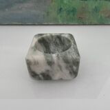 Green marble salt pot