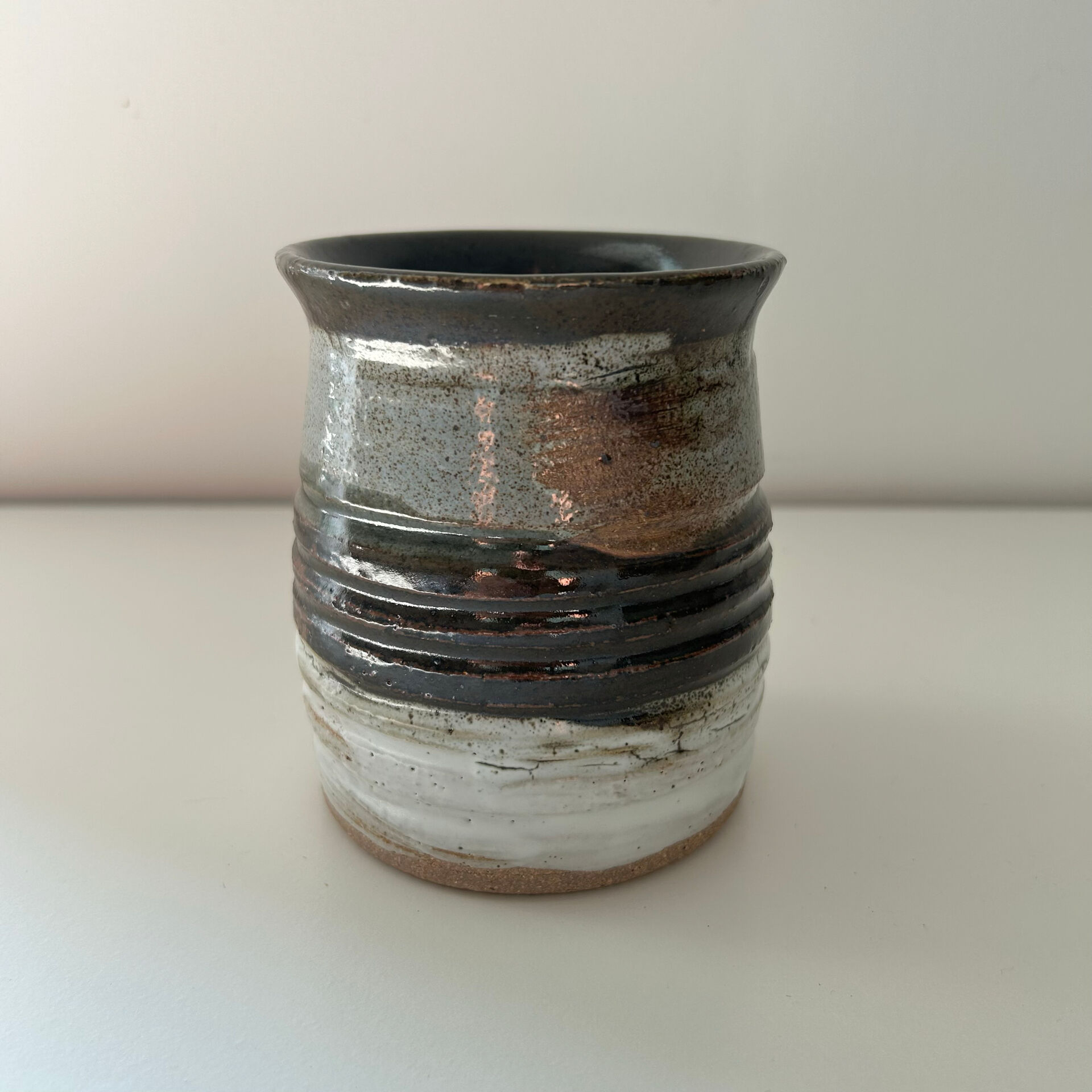 Artisanal signed plant pot