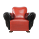 Fauteuil club art deco