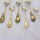 3 small spoons + 3 vintage silver-plated mocha spoons