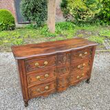 Crossbow Commode In Walnut Louis XV XVIII Eme Century
