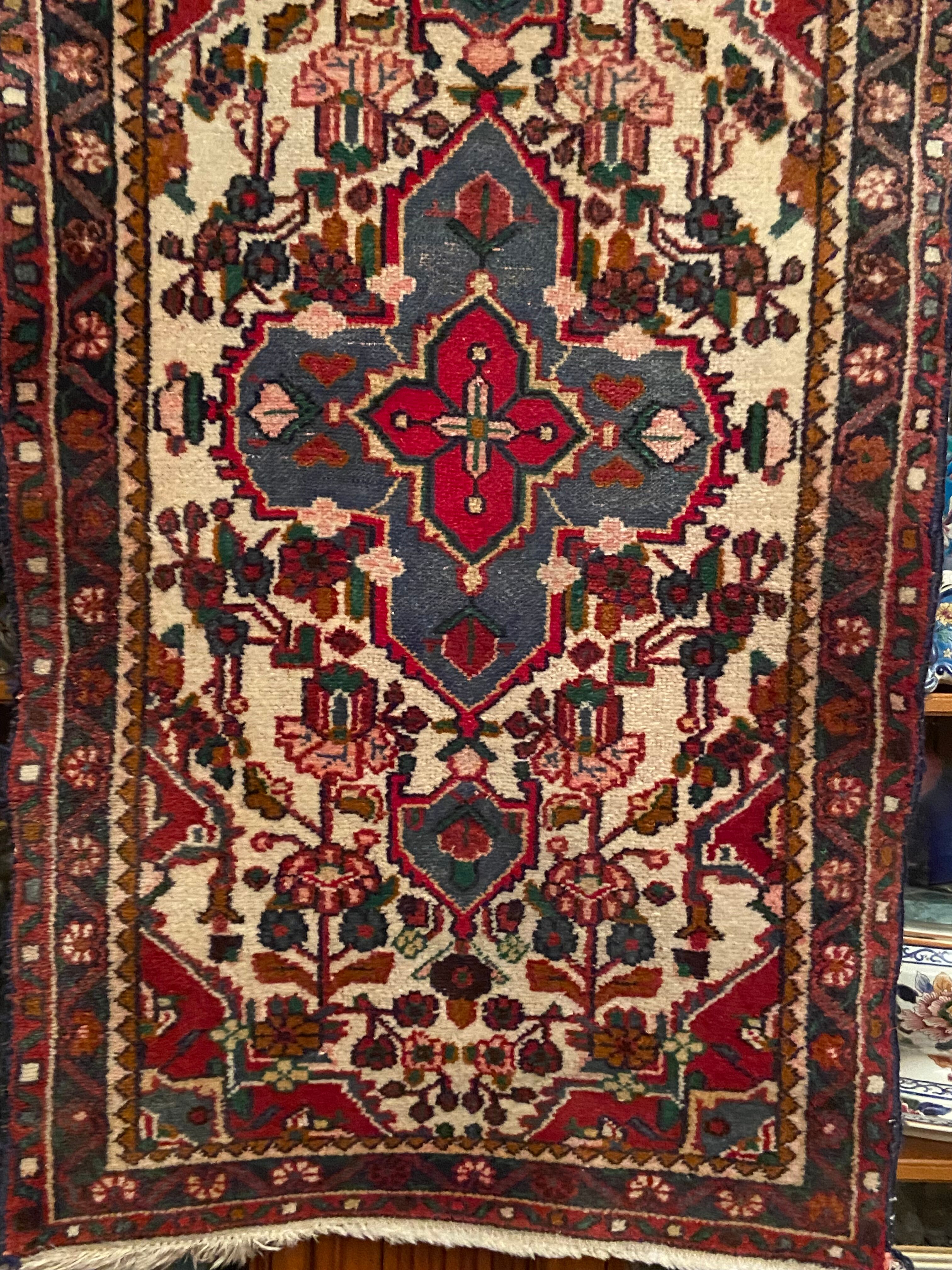 Ancient oriental carpet handmade Central Asia Turkey