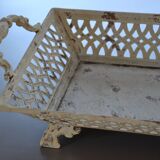Metal openwork planter/stand on legs