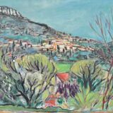 Robert SAVARY (1920-2000) Oil on canvas depicting a Provençal landscape.