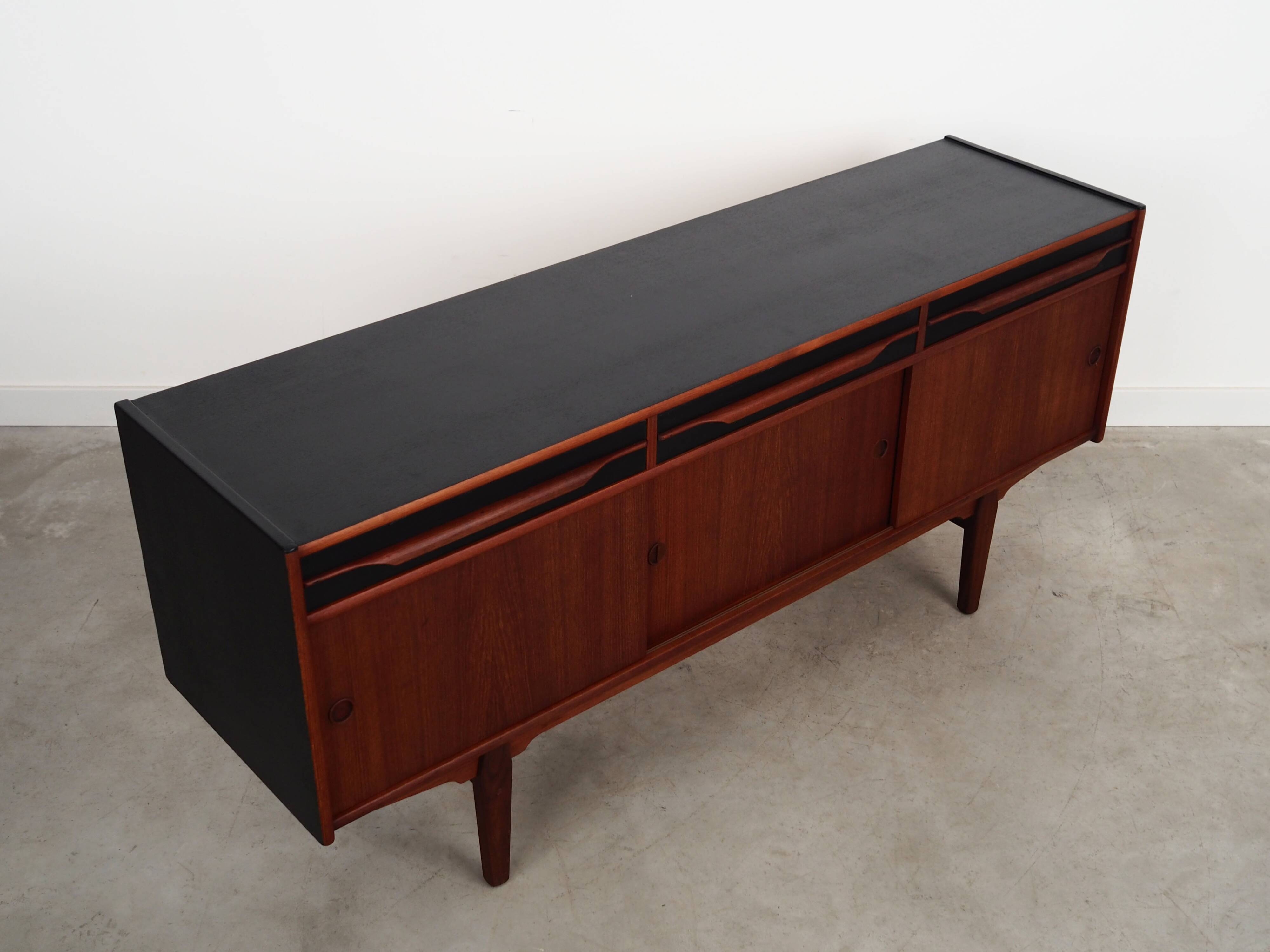 Teak sideboard, Danish design, 1970s, produced in Denmark