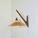 Wood And Sisal Wall Lamp By E.R. Nele For Temde Leuchten, Germany/Switzerland 1960S