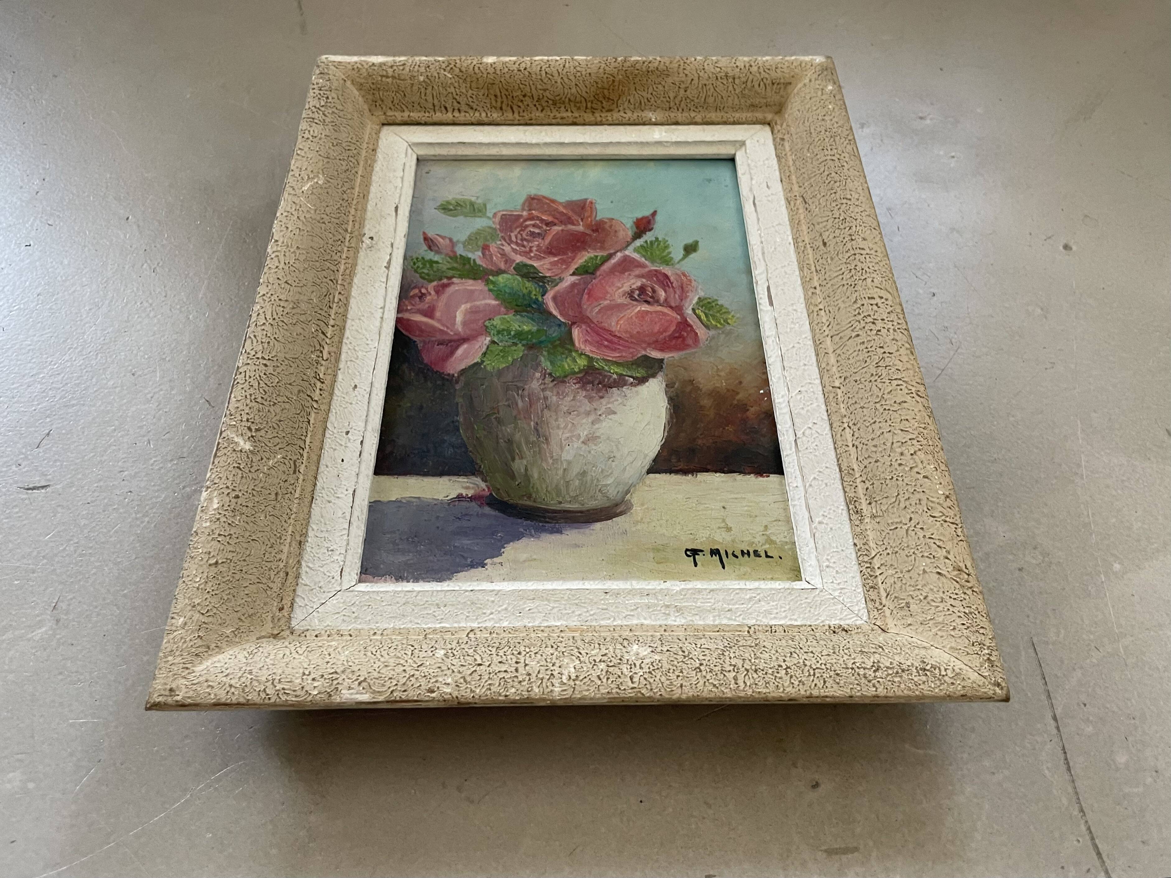 Small old framed painting