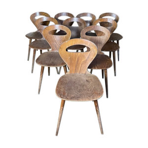 suite de 10 chaises bistrot