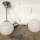 30 pendant lights, opaline chandeliers from the 50s