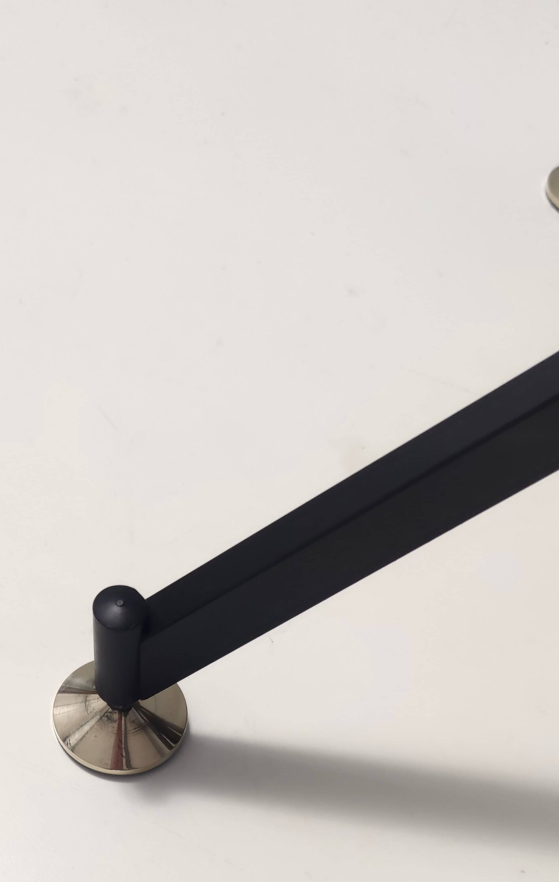 Revolving Brass and Varnished Iron Coat Rack, Italy