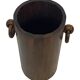 Vintage Wooden Cylinder Umbrella Stand, 1960s minimalist design