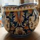 Rouen earthenware flowerpot