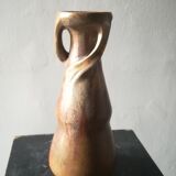 Vase en grès flammé à reflets or, france 1925/30