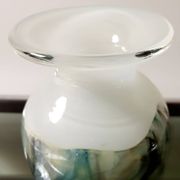 Vase en cristal Val Saint Lambert numéroté SK L 1992, Liège, années 1990