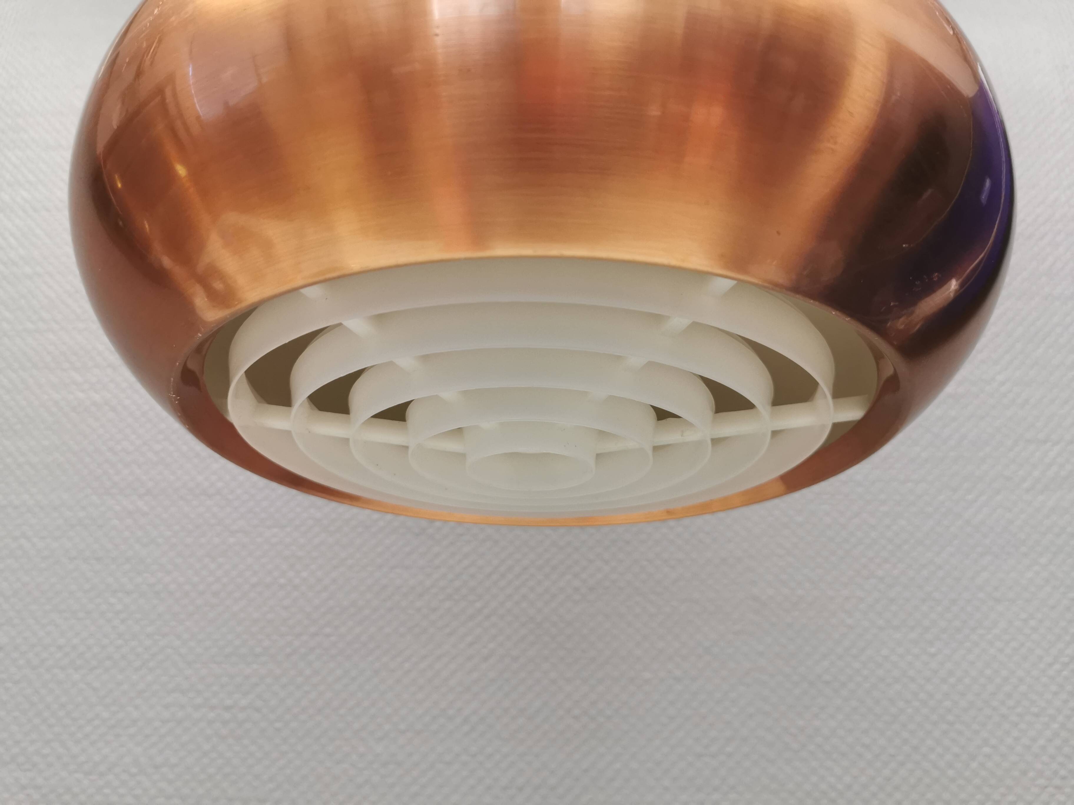 Top-class designer lamp model Medio in metal copper color