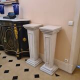 Pair of louis xvi style alabaster columns
