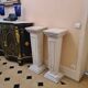 Pair of louis xvi style alabaster columns
