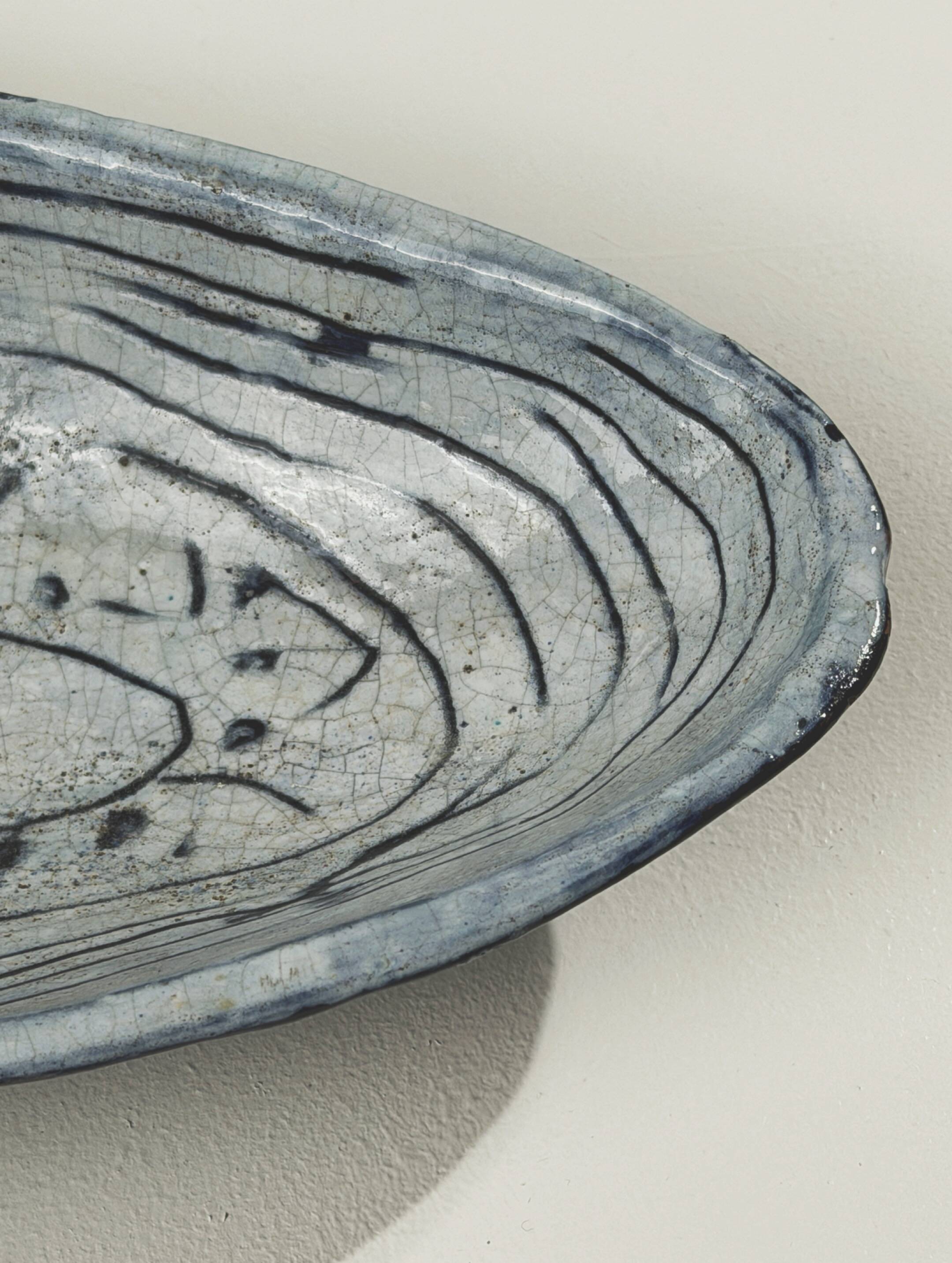 Large ceramic catchall, 1960