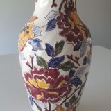 Fluted potiche N°2 Gien peonies