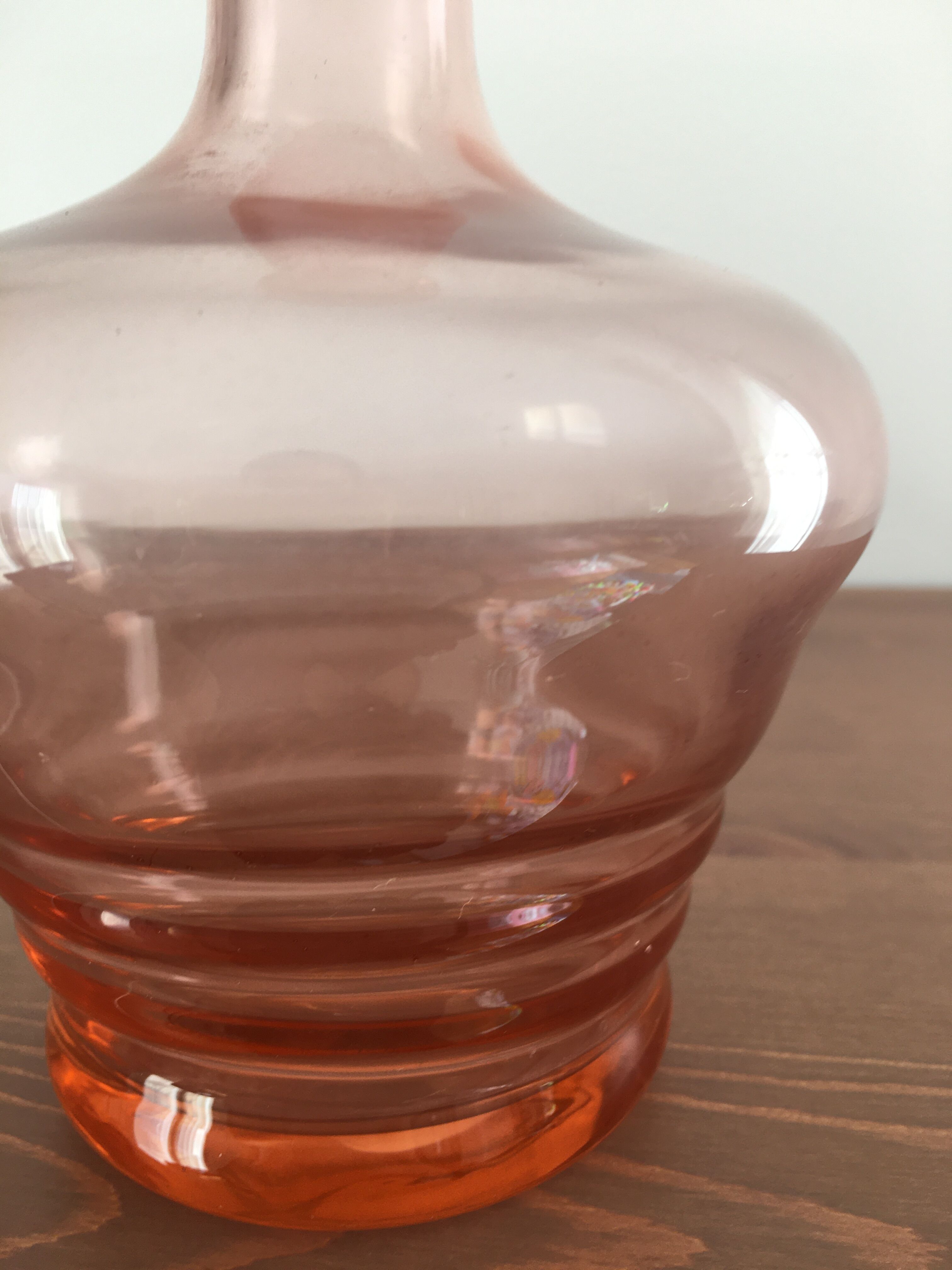 Pink vintage carafe