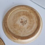 Set of 2 pottery plates from La Colombe, Vallauris
