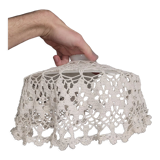 Suspension opaline dentelle - shabby