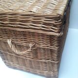 Wicker trunk L75xH53xD48 vintage
