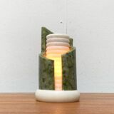 Postmodern stone table lamp, 1980s