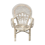 Fauteuil en rotin esprit « Emanuelle »