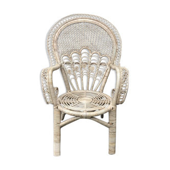 Armchair in rattan spirit "Emanuelle".
