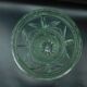 Green pressed-moulded crystal vase