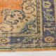 6x9 Pumpkin Orange Turkish Vintage Rug, 187x271 Cm