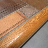 Danish coffee table with ceramic top, 1960s