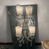 Large Maria Teresa Crystal Sconces Set of 2 1970’s